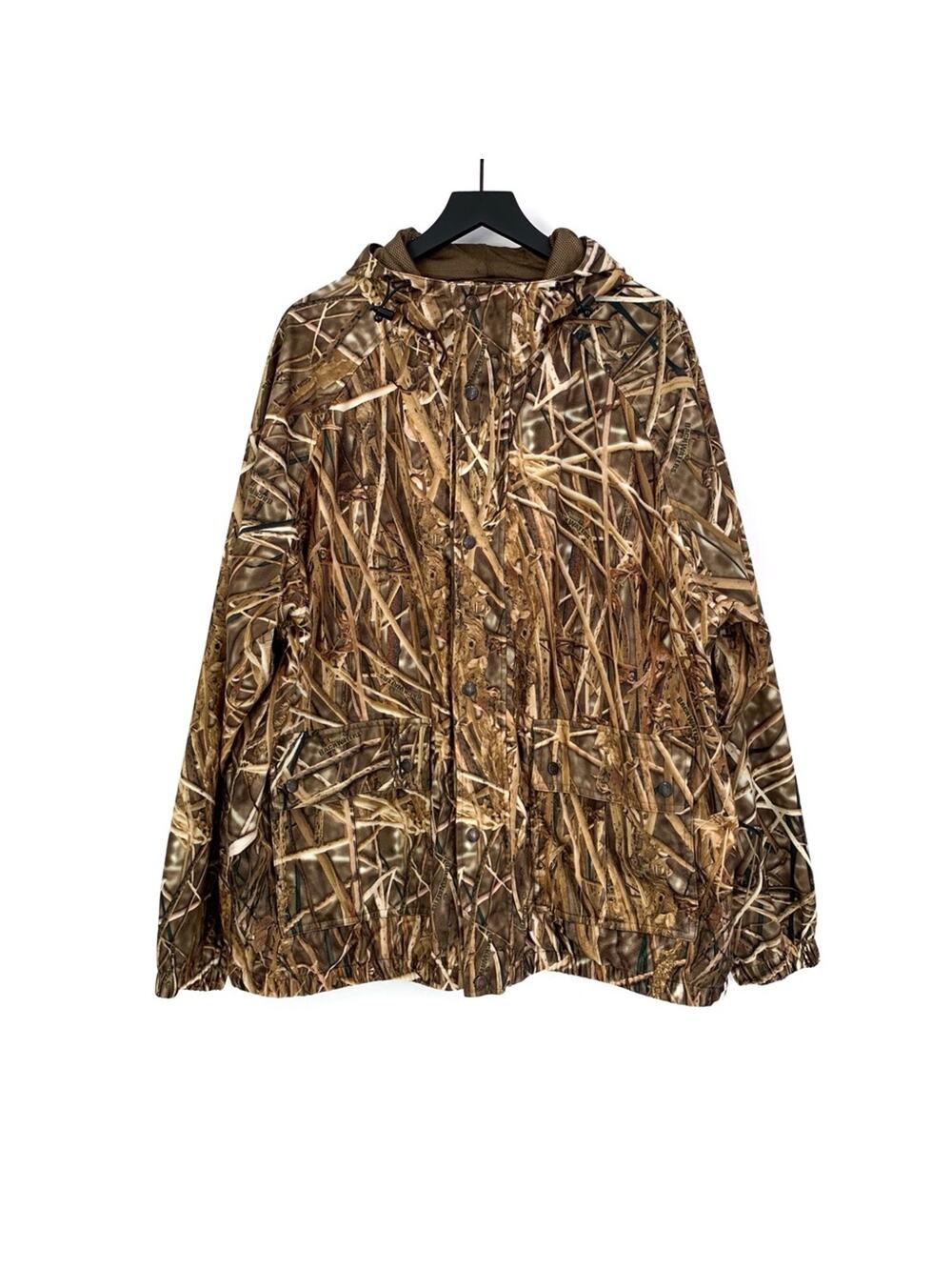 AGO All Game Outfitters Seclusion 3D Backwaters Camo Zip Up Jacket Brown XL